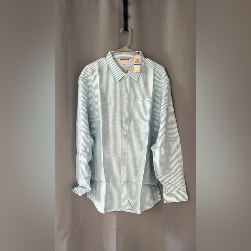 Tommy Bahama Blue Casual Button Down Shirt